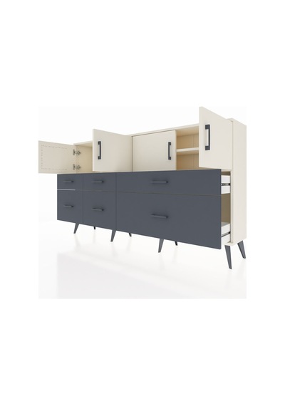 Arges Konsol 4 Raflı 6 Çekmeceli 4 Kapaklı 176x30x99 Aytaşı-aytaşı/antrasit Aytası/antrasıt - Aytası Arges Konsol 4 Raflı 6 Çekmeceli 4 Kapaklı 176x30x99 Aytaşı-aytaşı/antrasit Aytası/antrasıt - Aytası