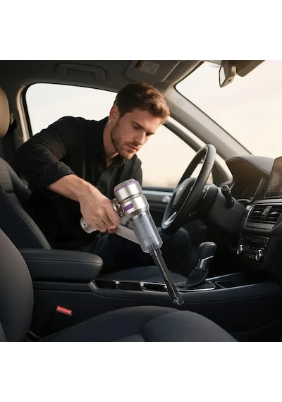 Araç Süpürgesi Kablosuz El Süpürgesi 16000 Pa Fırçasız Motor 5284