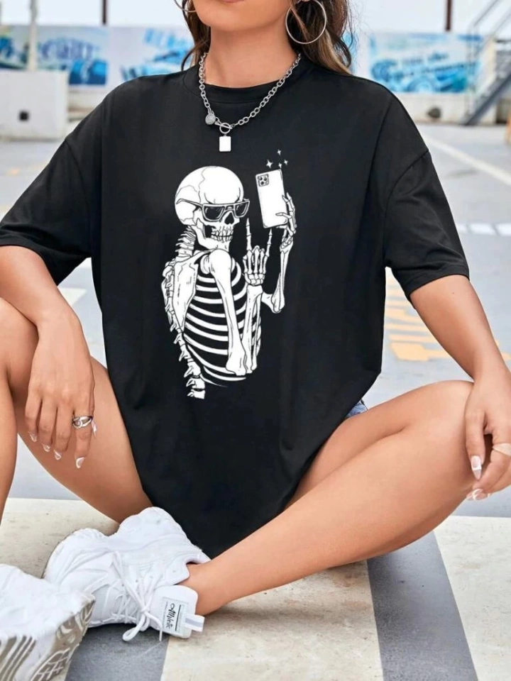 Dogutrend Baskılı T-shirt - Siyah
