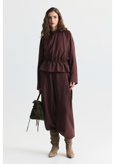 Antioch Pensli Barrel Pantolon Bordo