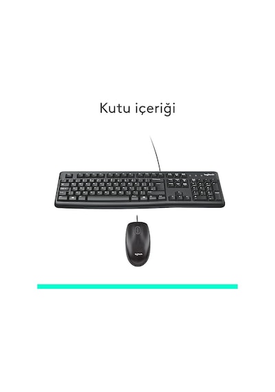 Logıtech Mk120 Q Tr Kablolu Set-siyah 920-002560 Optik