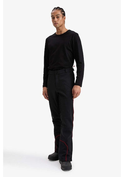 Defacto Regular Fit Fermuarlı Düz Paça Softshell Kayak Pantolonu F5643ax25wnbk81 Siyah-bk81