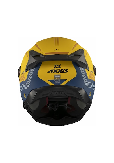 Axxis Ghostfighter Sv Bitone C13 Yellow Motosiklet Çene Açılır Kask Sarı Siyah