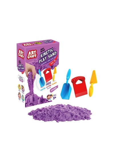 Mey İthalat 03694 Aksesuarlı Mor Kinetik Oyun Kumu 1000 Gr