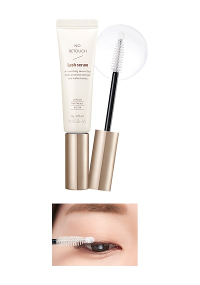 Missha No Retouch Lash Serum Dökülme Karşıtı Biotin-Kolajen-Pantenol İçerikli Besleyici Kirpik Bakım Serumu