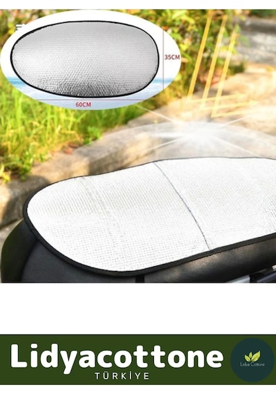 Motosiklet Sele Koruma Güneşliği 60 Cm X 35 Cm Lastikli Alüminyum Isı Yalıtımlı Hafif Su Geçirmez