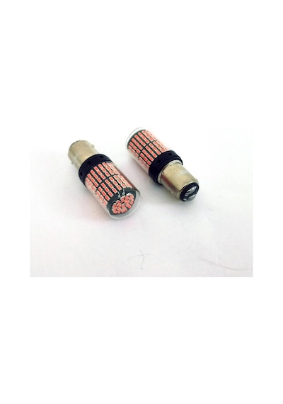 Led Aydınlatma Ampul Stop Fren Lamba 1016 Duy Çift Duy Parlak Kırmızı Standart