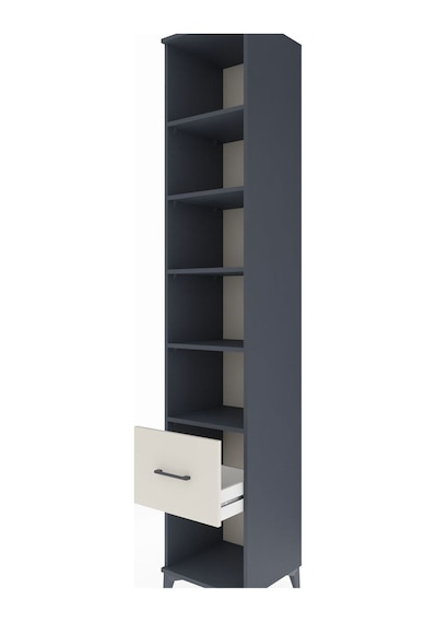 Hyperion Dolap 5 Raflı Tek Çekmeceli 44x44x243 Antrasit-aytaşı Antrasit