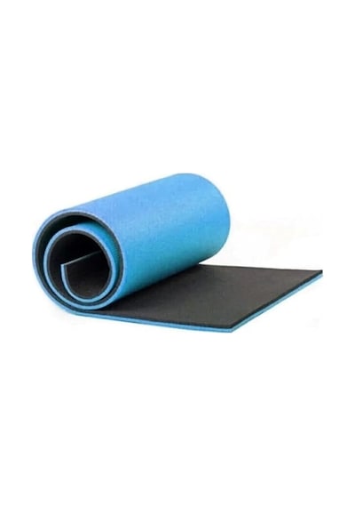 10 Mm Çift Taraflı Pilates Yoga Minderi Spor Pilates Egzersiz Matı Mavi-siyah Mavi-siyah Çok Renkli