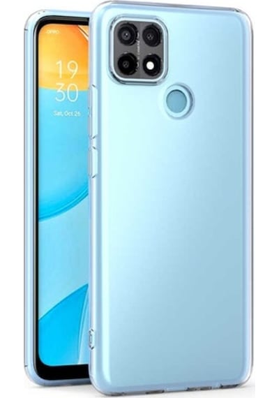 Oppo A15S Kilif Kamera Korumali Süper Silikon-Seffaf 557785503