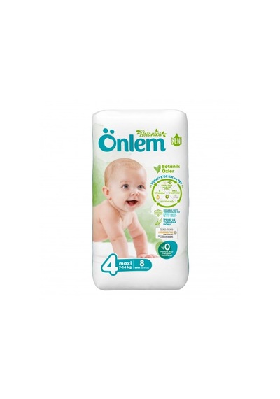 Önlem Botanika Bebek Bezi 4 Numara Maxi Deneme Paketi 8 Adet