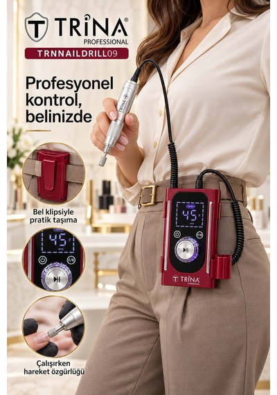 Elektrikli Tırnak Törpü Makinesi Kırmızı