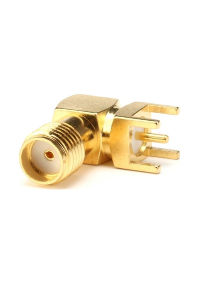 SMA PCB Tip Soket 90 Derece SMA-KWE GSM GPS GPRS RF Anten Soketi