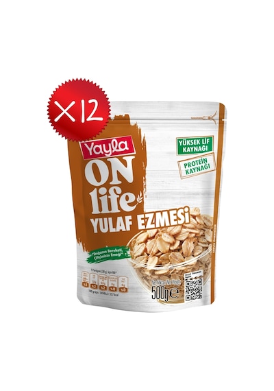Yayla Onlife Yulaf Ezmesi 500 G X12