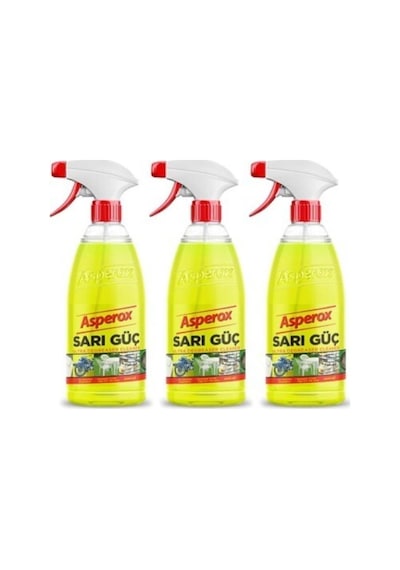 Asperox Ultra Sarı Güç Yağ Sökücü 1 Lt X3 Adet 3'lü Set