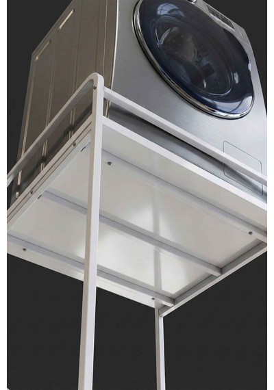 Çamaşır Makinesi Rafı Metal Beyaz 66 Cm Çok Renkli