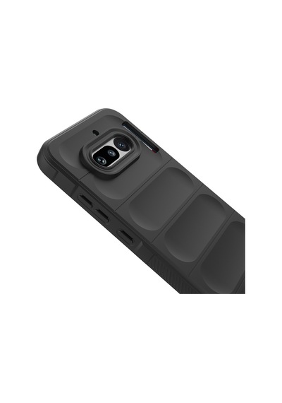 Nothing Phone 4a Kılıf Esnek Tpu Oyuklu Arka Yüzey Tasarımlı Etnik Silikon Kapak Siyah