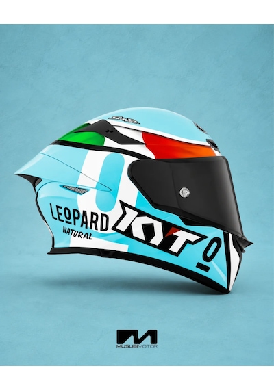 Kyt Tt-revo Kask Leopard Edıtıon Trıcolore Çok Renkli