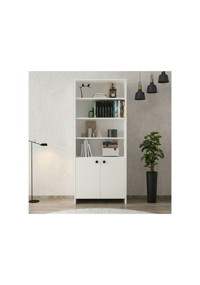 6 Raflı 2 Kapaklı Beyaz Kitaplık Modern Ve Çok Amaçlı Açık Raflı Dolap 80x38x182 Cm Beyaz - 876392451 Beyaz 6 Raflı 2 Kapaklı Beyaz Kitaplık Modern Ve Çok Amaçlı Açık Raflı Dolap 80x38x182 Cm Beyaz - 876392451 Beyaz