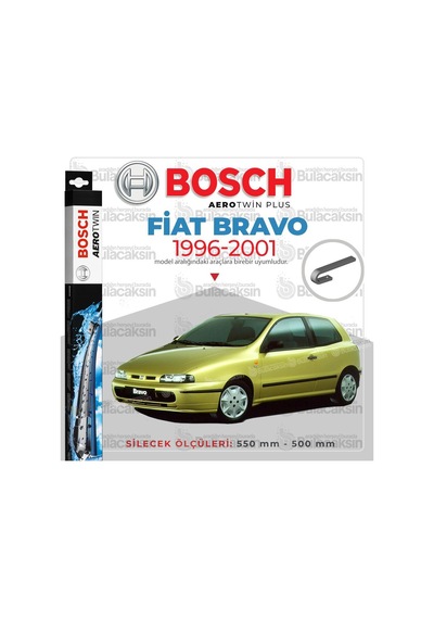 Fiat Bravo Muz Silecek Takımı 1996-2001 Bosch Aerotwin