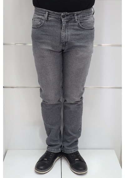 Denim Cartel Dmctekstil Erkek Normal Bel Dar Kesim Boru Paça Jean Pantolon Gri