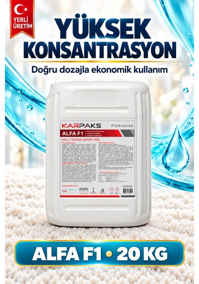 Alfa F1 Ultra Halı Yıkama Şampuanı 20kg Tekli