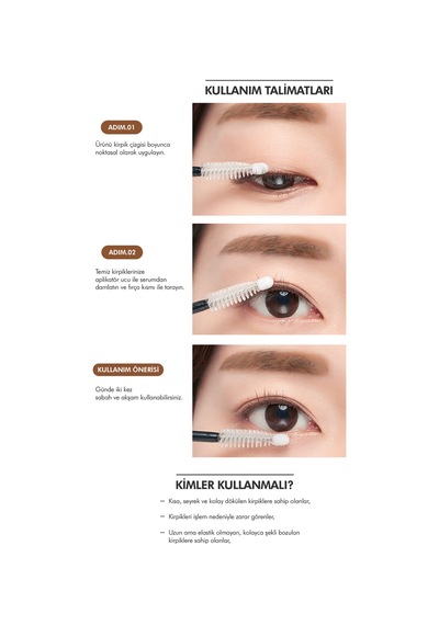 Missha No Retouch Lash Serum Dökülme Karşıtı Biotin-Kolajen-Pantenol İçerikli Besleyici Kirpik Bakım Serumu