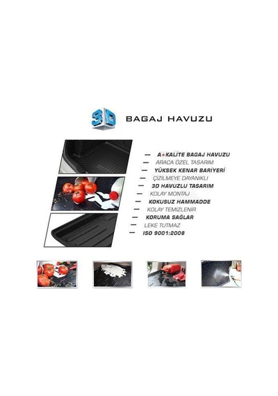First Renault Fluence 3D Bagaj Havuzu A+