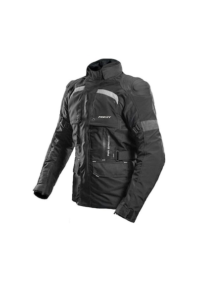Scoyco Nf2500 Motosiklet Montu 4 Mevsim Uzun 600-d Dayanıklı Kumaş Airbag Teknelojisi Motorcu Mont Black