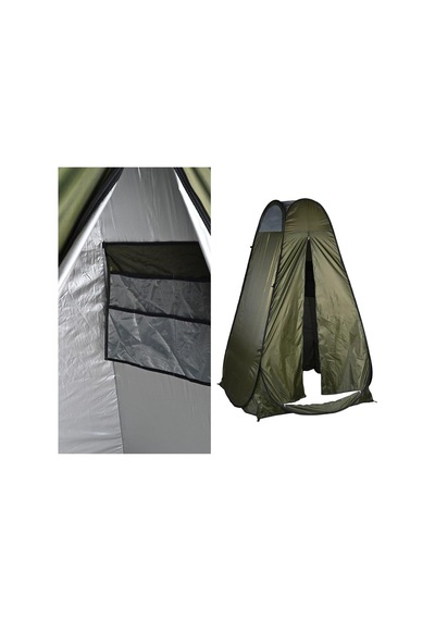 Bysay İç Göstermeyen Otomatik Kurulum Kamp Duş Ve Tuvalet Çadırı, Pop-up, Polyester, 125x125x210 Cm, 4 Mevsim, Ta Genel