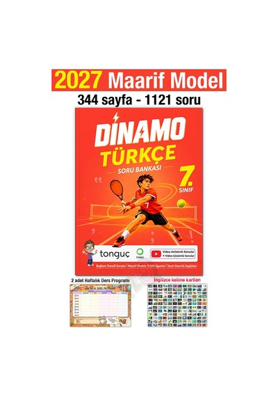 7. Sınıf 2027 Dinamo Türkçe Soru Bankası Maarif Yeni Müfredat Bağlam Temelli