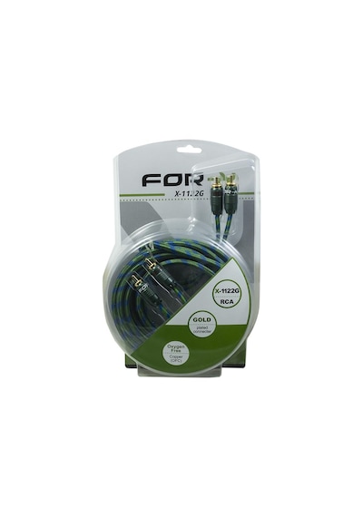 For-x X-1122g-5 Metre Kaliteli Profesyonel-bakır Rca Anfi Kablosu