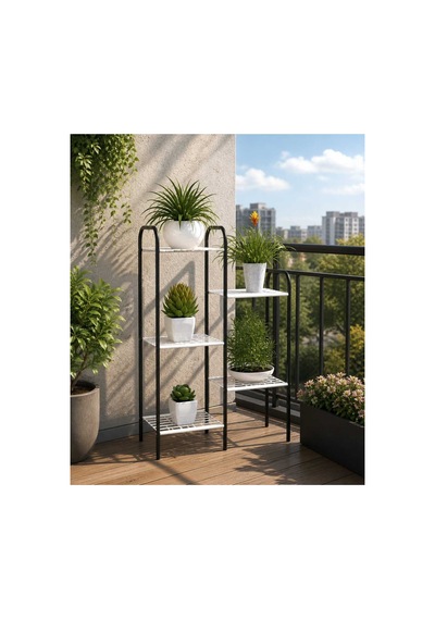Metal Çiçeklik Ve Saksı Standı 13 Raflı Bitki Rafı, Bahçe Ve Balkon İçin Modern Saksılık Dolap Beyaz 5 Uzun Raflı Metal Çiçeklik Ve Saksı Standı 13 Raflı Bitki Rafı, Bahçe Ve Balkon İçin Modern Saksılık Dolap Beyaz 5 Uzun Raflı