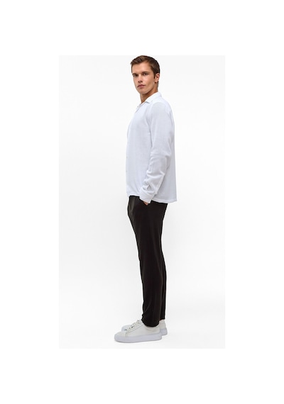 Backandbond Beyaz Relaxed Fit Baskılı %100 Pamuk Gömlek