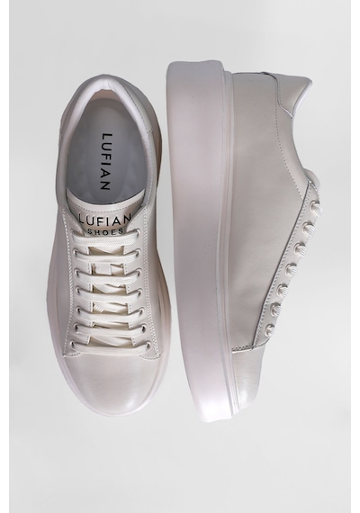 Lufian 121230109 Grace Deri Unisex Sneaker Ayakkabı Beyaz