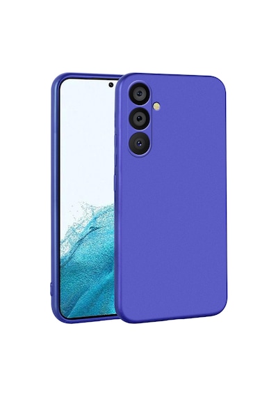 Zore Samsung Galaxy Uyumlu A54 Kılıf Omsy Premier Silikon Kapak - Saks Mavi