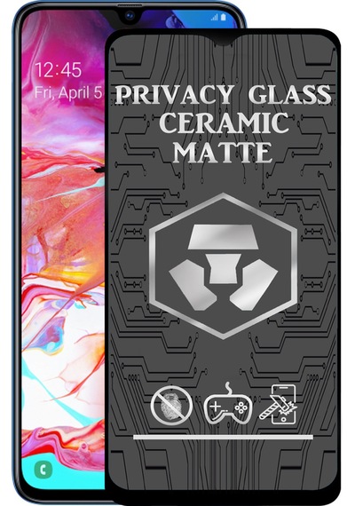 Samsung Galaxy A70 ile Uyumlu Tam Kaplayan Mat Seramik Hayalet Ekran Koruyucu