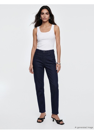 Lcw Grace Mavi Straight Fit Kadın Jean Pantolon