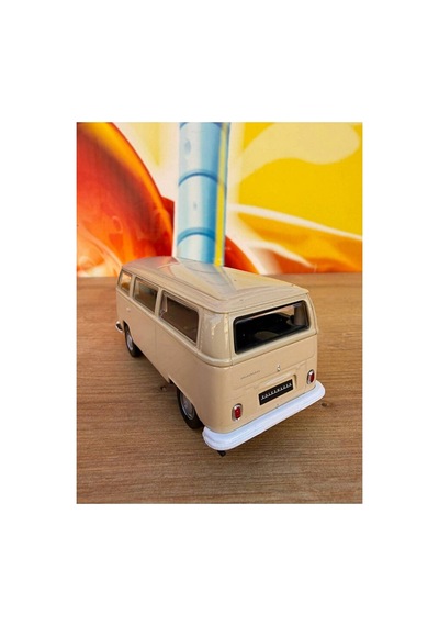 Volkswagen Otobüs T2 Diecast Model Araba Volkswagen Minibüs Krem