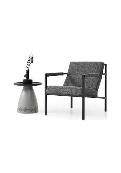 Berjer No:794 Ahşap Berjer Rehome Gri