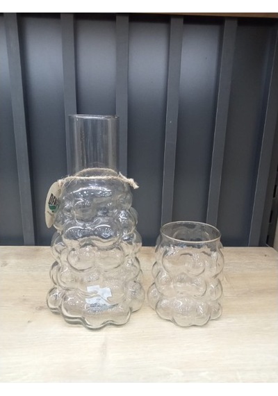 Üzüm Desenli Başucu Sürahisi Bardaklı 1litre