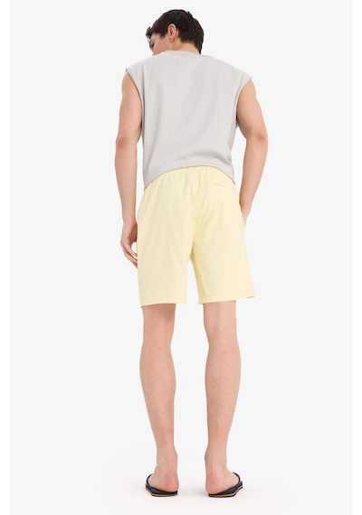 Defacto Regular Fit File Astarlı Kısa Boy Deniz Şortu B7255ax25hsyl279 Sarı