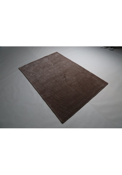 Çam Halı Emboss 7803 Kahverengi Modern Desen Yeni Zellanda Yünü V 130X190 Kahverengi