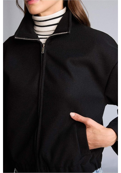 Defacto Fermuarlı Kısa Mont H7122ax26spbk81 Siyah-bk81