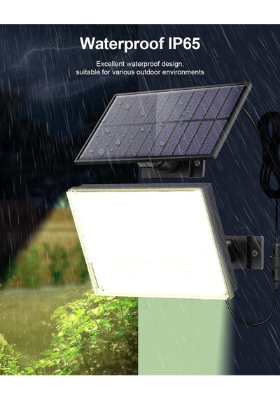 Sigrill Hareket Sensörlü Güneş Enerjili Işıklar, 172 Led, Ip65 Su Geçirmez, 5m Kablolu Sıcak Işık