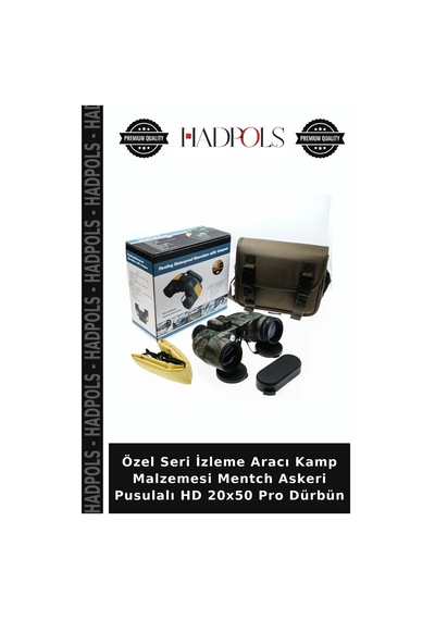 Özel Seri İzleme Aracı Kamp Malzemesi Mentch Askeri Pusulalı Hd 20x50 Pro Dürbün