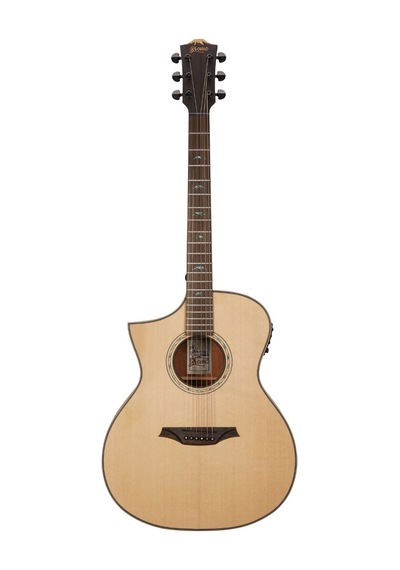 Bromo Bat4cel Solak Elektro Akustik Gitar Natural