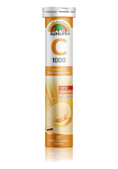 Sunlife Vitamin C 1000 MG 20 Efervesan Tablet