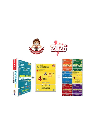 4 Ten 5 E Hazrılık Kitabı+ 5. Sınıf Dinamo Seti