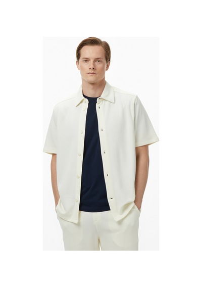 Nautica Erkek Krem Regular Fit Kısa Kollu Gömlekdüzw55521t